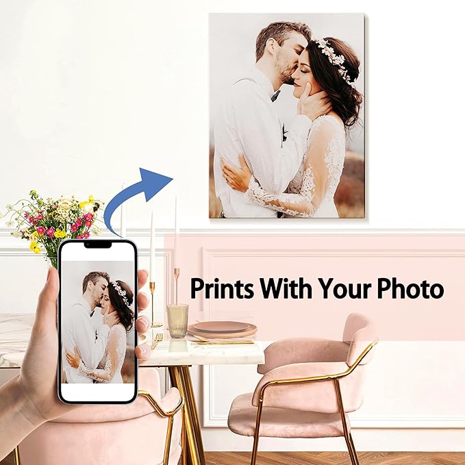 Canvas Prints with Your Photos (Framed 12x18) Personalized Canvas Pictures for Wall Art Digitally Customized Prints with Your Photo Custom Photo Gifts for Home Decor Print Photos Service from Amazon