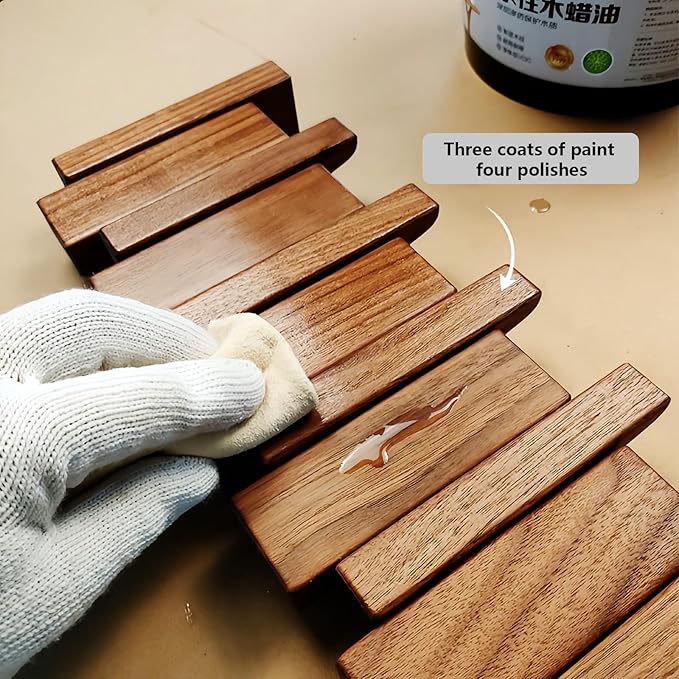 Wall Mounted Piano Key Hanger | Flip Style Hook | Entrance Wall Art Hook, Made of Oak Wood (3 Times Painted, 4 Times Polished) (Arc Walnut-Beech, 4Hooks)