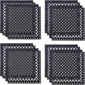 BESEA 8-Pack Interlocking Rubber Floor Mats, 21.6" Shock-Absorbing, Anti-Fatigue Tiles, Heavy-Duty, Waterproof & Anti-Slip, Modular Garage, Gym, Workshop Flooring