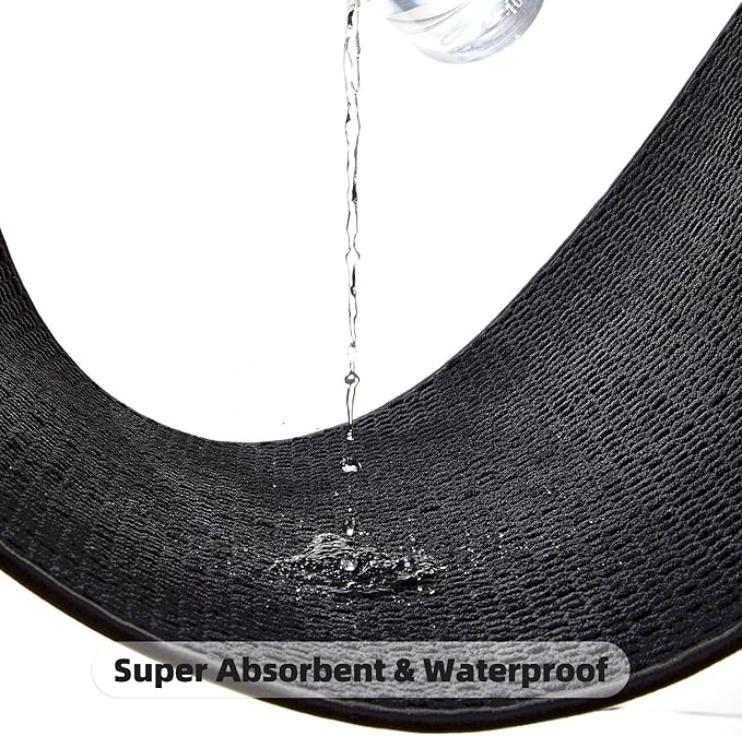 Black Bathroom Rugs Non Slip Washable, Super Absorbent Thin Bath Mat Quick Dry Low Pile Bathroom Rug, Black 20''x30''