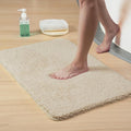 Luxury Quick Dry Non-Slip Bathroom Rugs【20'' x 30'' Beige】 Highly Absorbent Washable and Ultra Soft, Extra Thick Fluffy Bath Mats for Shower/Kitchen/Bathtub Floor
