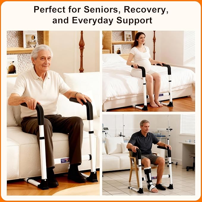 Couch Stand Assist for Elderly, Adjustable Chair Assist for Elderly Sit to Stand, Heavy-Duty Senior Lifting Devices & Standing Aids for Seniors, 400lbs Capacity, White
