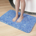 Luxury Quick Dry Non-Slip Bathroom Rugs【17'' x 24'' Night Blue】 Highly Absorbent Washable and Ultra Soft, Extra Thick Fluffy Bath Mats for Shower/Kitchen/Bathtub Floor