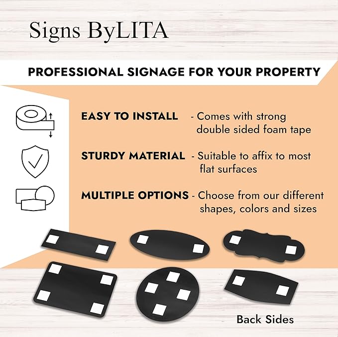 Signs ByLITA Classic Framed Caution: Slippery When Wet Door or Wall Sign Easy Installation | Health And Safety | Building And Warning Sign (Brushed Silver) - Small