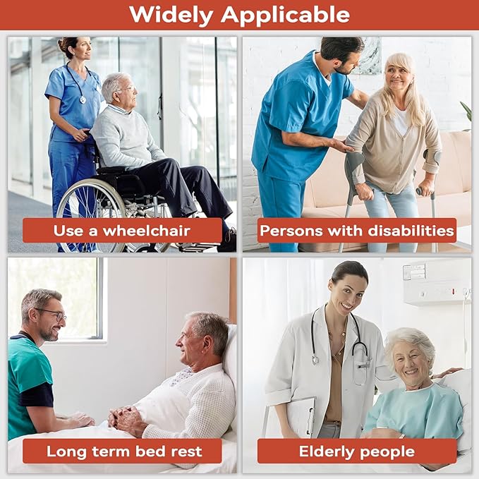 Transfer Belt Transfer Sling for Nursing Patients, Standing & Supports & Transfer Aids for Elderly, Gait Belt for Patient Care, Transfer Belt for Bedridden Patient (Orange)