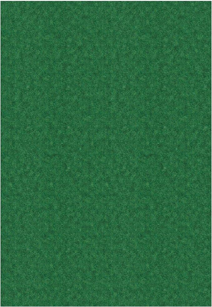 Ottomanson 6'6" x 38' Hallway Runner with Scraper Pile - Extra Durable Non-Slip Rug Mat for Indoor & Outdoor Use - Ideal for Kitchen, Entryway & Garage - High-Traffic Carpet, Green