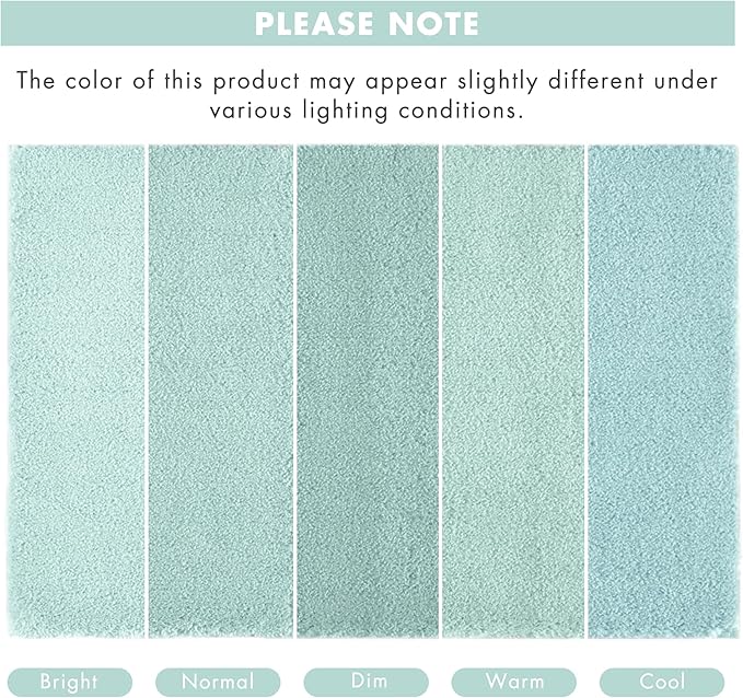 Madison Park Signature Marshmallow Bathroom Rug Non Slip, Luxrurious Plush Bath Mat, Absorbent, Quick Dry, Spa Design Bath Room Décor, 20x24, Seafoam