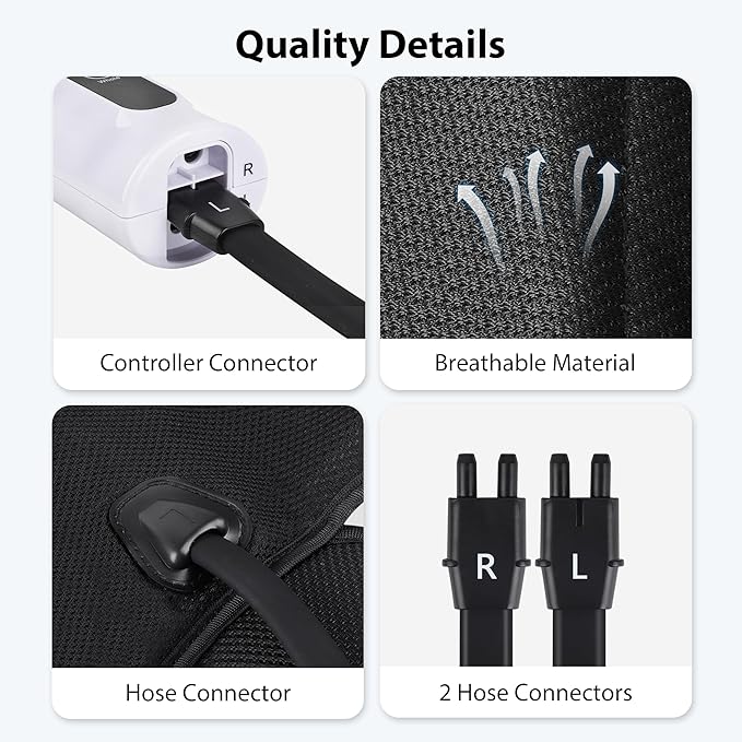 CINCOM Leg Massager for Circulation and Pain Relief, Air Compression Calf Foot Leg Massagers with Handheld Controller, Legs Circulation Machine