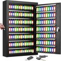 175 Keys Key Lock Box, Anti-Theft Key Cabinet with Key Tags, Key Organizer Wall Mount for Car Garage House Rental Office Business