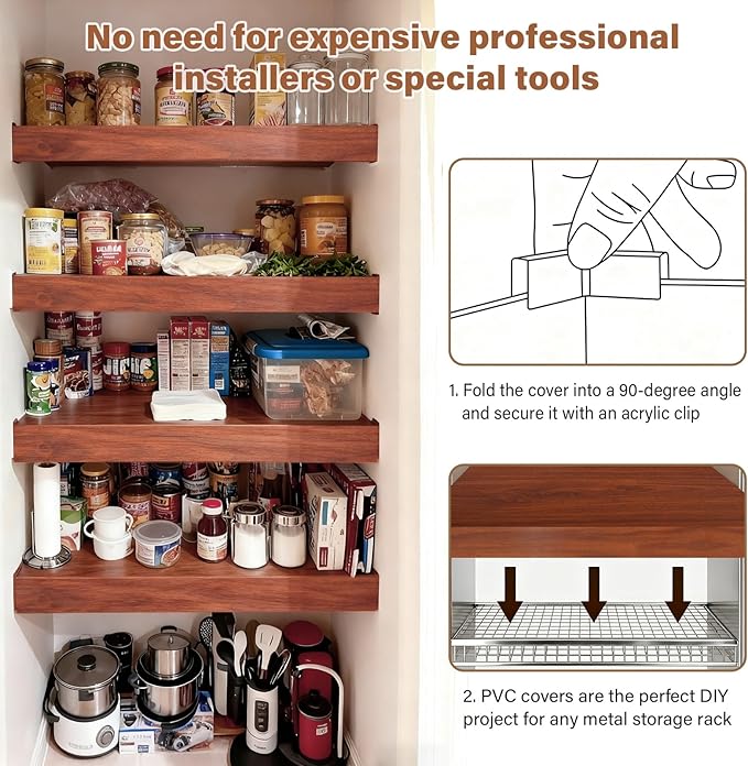 Wire Rack Covers, 32*12 Inch Shelf Covers for wire Shelving, Easy to Cut Closet Wires Shelf Cover-0.31 inch Thick(Not Wood) Moisture Resistant Durable Shelves Cover, Easy Install for Pantry, Kitchen