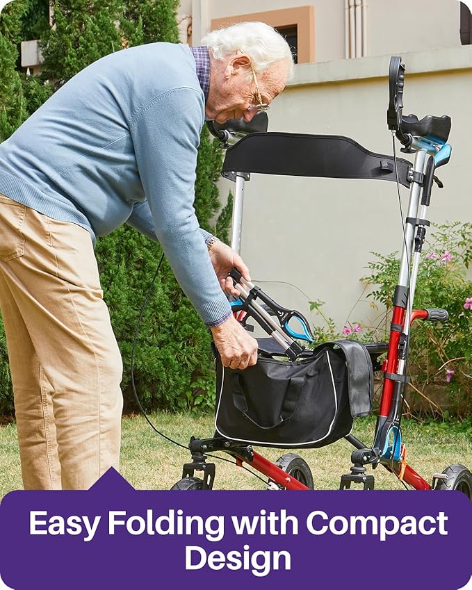 Kekoy 44 Inch Grabber Reacher Tool for Seniors 2 Pack, Foldable Reacher Grabbers Pickup Stick with Anti-Slip 360° Rotating Jaw, 4" Wide Extended Claw with Magnet for Disabled, After Surgery Recovery