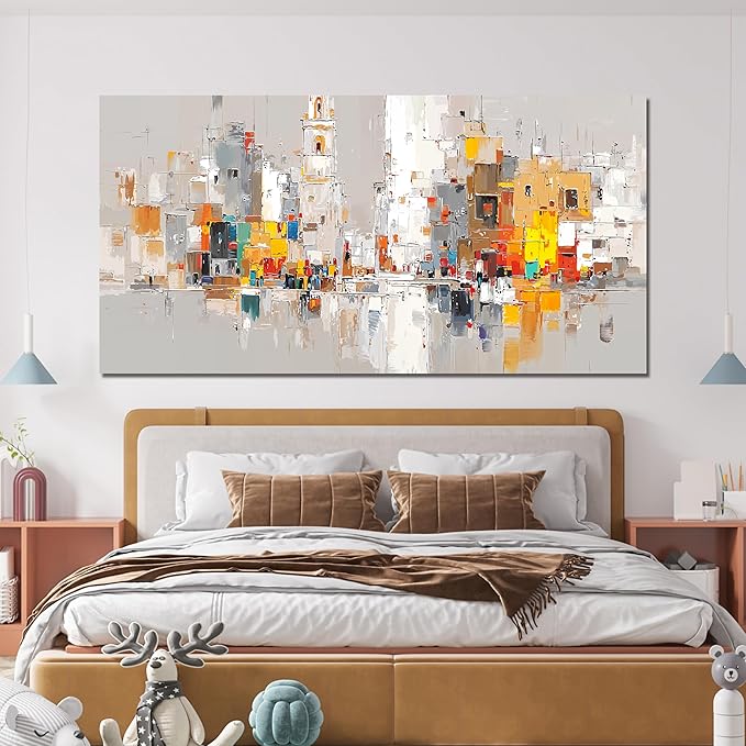 Canvas Wall Art Decor Modern Wall Art for Living Room Colorful Abstract Wall Art Prints Artwork for Walls Abstract Art Pictures Abstract Canvas Art Wall Decor Bedroom Office Decorations 20" X 40"