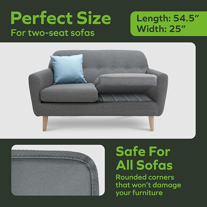 BEN'SHOME Heavy Duty Loveseat Cushion Support Board – Instantly Repair Sagging Small Sofa Seat | 25 x 48-54.5" | .5" Furniture Grade Wood Under Cushions Insert, Anti-Slip, Extend Sofas & Couches Life