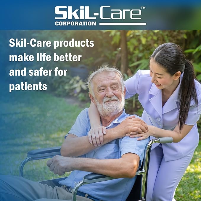 Skil-Care 45-Degree Bed Positioning Wedges, 17" L x 8" W x 8" H - Pressure Relief, Coccyx & Hip Support, No Cover (Pair), 554020