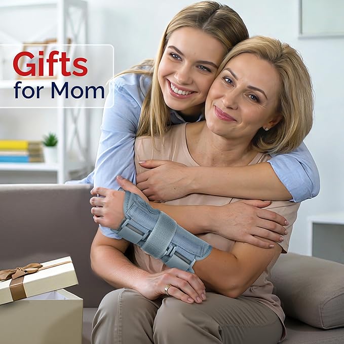 FEATOL Carpal Tunnel Wrist Brace Night Support- Pain Relief Tendonitis, Sprained，Arthritis, Carpal Tunnel Syndrome -Metal Splint Stabilizer With Hand Brace -FOR Sleeping Work Women Men -Left(S/M)