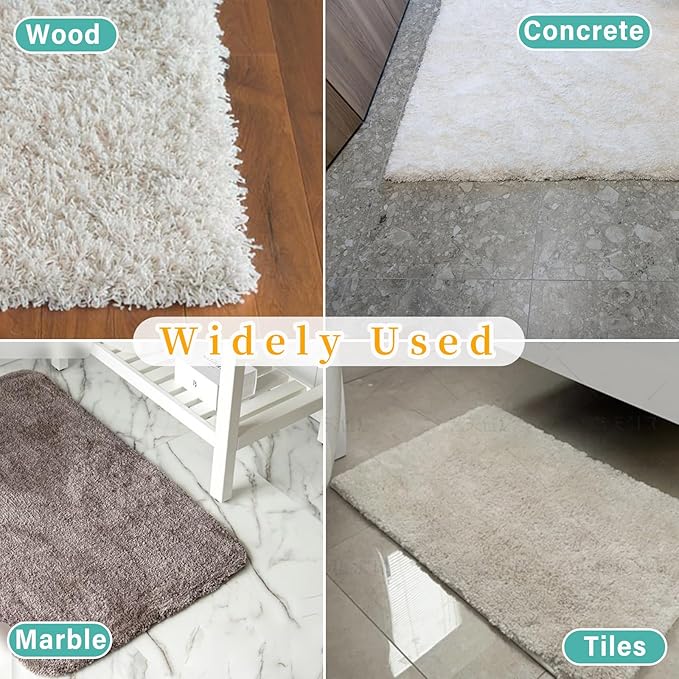 (8 Pack) Rug Pad Gripper for Hardwood Floors No Damage, Carpet Tape for Area Rugs Reusable Kitchen Non Slip Rug Pads (8)