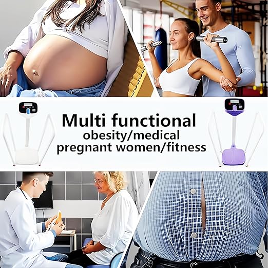 Assist The Elderly in Measuring Weight gain While Standing, with an Electronic Scale with armrests, Suitable for use in clinics, Hospitals, Schools, Nursing Homes (Coconut Meat White)