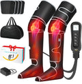 ALLJOY Christmas Gifts, Leg Massager for Circulation and Pain Relief FSA, Gifts for Men Women Dad Mom, Leg Massager with Heat and Compression, 2 Heat 5 Modes 4 Intensities 4 Extenders