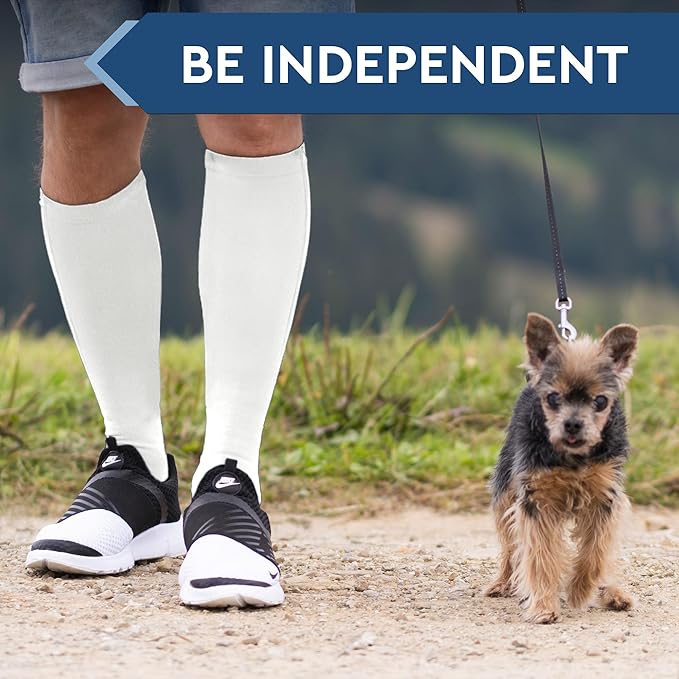 TheraMagic® Zipper Compression Socks for Men & Women, 20-30mmHg Closed Toe Graduated Zippered Compression Stocking