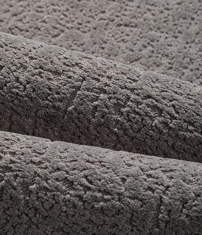 chakme Bathroom Rugs Mat 24x17, Ultra Thin Non Slip Bath Mat Small Quick Dry Absorbent Bath Mat for Bathroom Floor, (Grey, 24"x17")