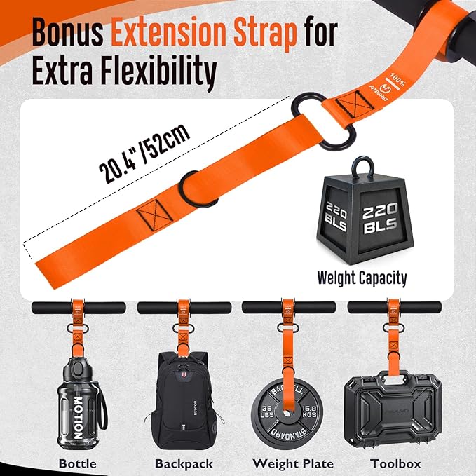 FitBeast Forearm Strengthener & Forearm Exerciser, Wrist Roller with Thicker Handle, Forearm Strength Trainer with Adjustable Strap - Ideal for Grip Strength, Muscle Building, Rehabilitation