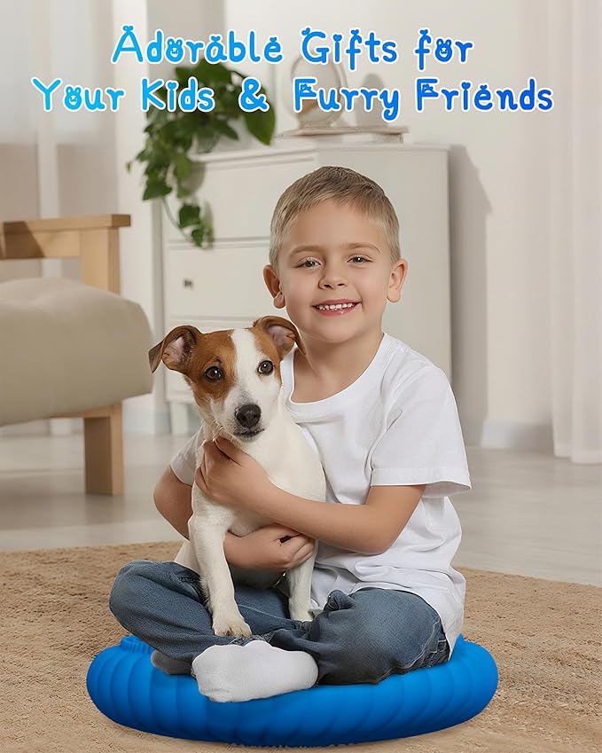 Wobble Cushion with Inflation Pump - Wobble Disk Balance Disc Wiggle Seat for Sensory Kids, Balance Pads