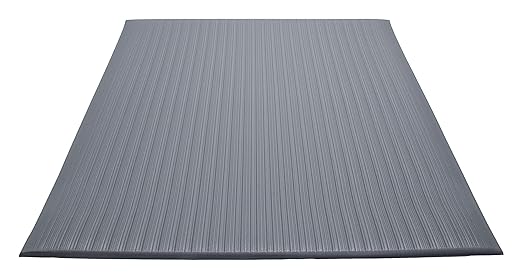 Guardian Air Step Anti-Fatigue Floor Mat, Vinyl, 27"x32", Gray, Reduces fatigue and discomfort, Can be easily cut to fit any space