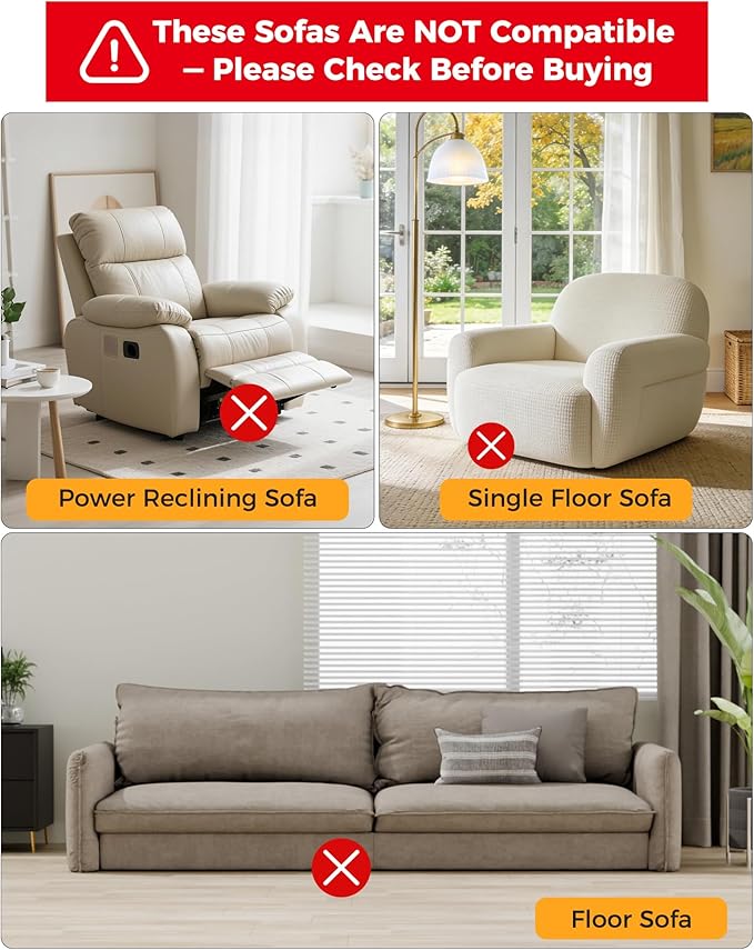 Couch Stand Assist Aid for Elderly, Sofa Chair Lift Assist Devices for Seniors Sit to Stand, Standing Aids & Supports, Pregnancy, Disabled, Floor Gap Height ≥ 1.4" Leg Gap ＞24", White