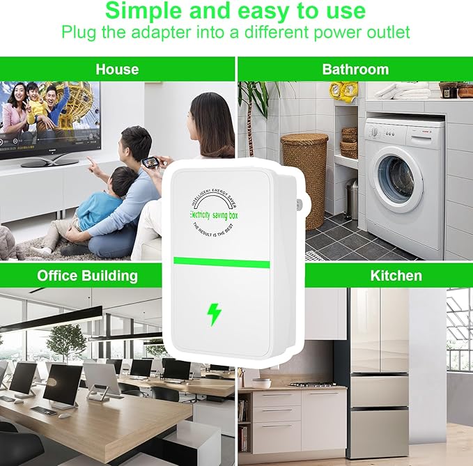 Power Saver Pro, 2025 New Power Saver Pro X, 4Pack Electricity Saving Box, Intelligent Stop Energy Watt Saving Device Reduces Energy Costs, Stabilize Voltage, US Plug, 90V-250V, 30kW