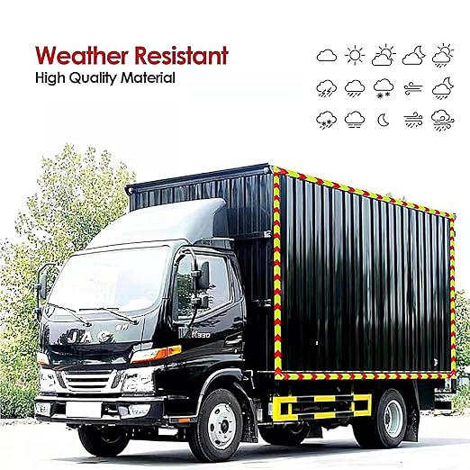 Reflective Tape 2 inch X 66 feet, Outdoor Waterproof Hazard Conspicuity Safety Warning Industrial Marking Tape