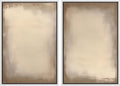 MUDECOR Framed Canvas Print Wall Art Neutral Minimalist Modern Abstract in Beige and Taupe Illustrations Modern Art Decorative Bohemian Colorful for Living Room, Bedroom, Office - 24"x36"x2 White