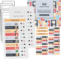 Magnetic Checklist Chore Board with Chore Sticker Book, Chores Chart for Kids, Set of 2 Magnetic Customizable Chore Charts with Insert Paper and 212 Stickers, Chore Chart for Multiple Kids