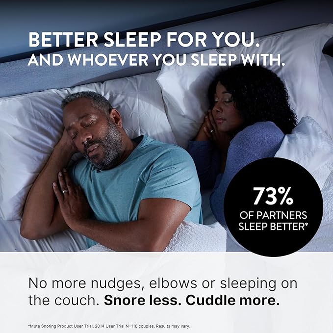 Mute Nasal Dilator Snoring Solution | Medium 3 Pack | Snore Less & Sleep Better | Nasal Strip Alternative | Comfortable Breathing Aids for Better Sleep & Improved Airflow