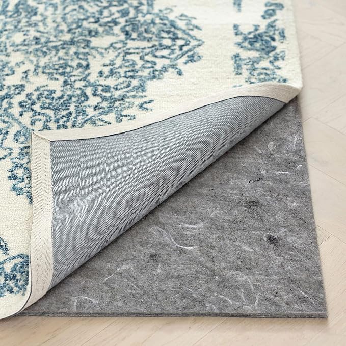 RUGPADUSA - Dual Surface - 5'x8' - 1/8" Thick - Felt + Rubber - Non-Slip Backing Rug Pad - Adds Low-Profile Comfort and Protection