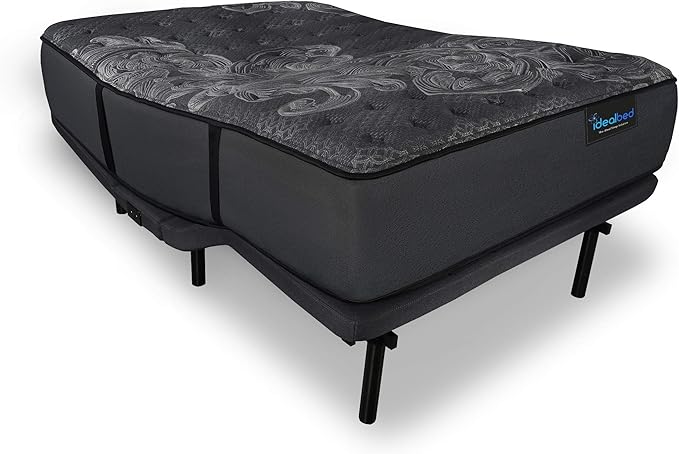 iDealBed iQ5 Luxury Hybrid Mattress and Adjustable Bed Sleep System, Pressure Relief Sleep, Zero Gravity, Anti-Snore, Custom Comfort Positions (California King, Luxury Plush (Medium Soft) + 3i Custom)