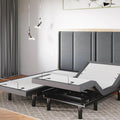 Sven & Son Classic Adjustable Bed Base, Head and Foot Lift, Massage, Under-Bed Lights, USB, Gel Memory, Zero Gravity Smart Frame - Split King