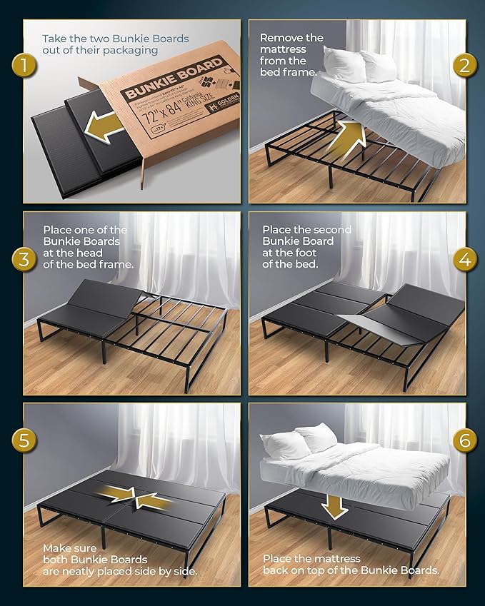 Premium 10mm California King Size Bunkie Board (72" x 84") – Slim Low-Profile Mattress Support – Quiet, Moisture-Resistant, Lightweight Bed Board for Platform & Slatted Frames