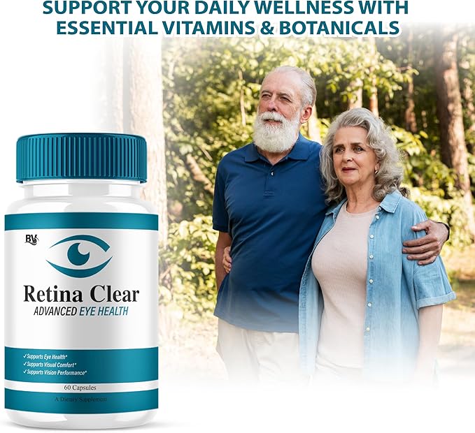 (5 Pack) Retina Clear Advanced Eye Health Supplement, Retina Clear Max Strength Overall Vision & Wellness Supplement, RetinaClear Advanced Vision Support and Eye Health Formula Pills (300 Capsules)