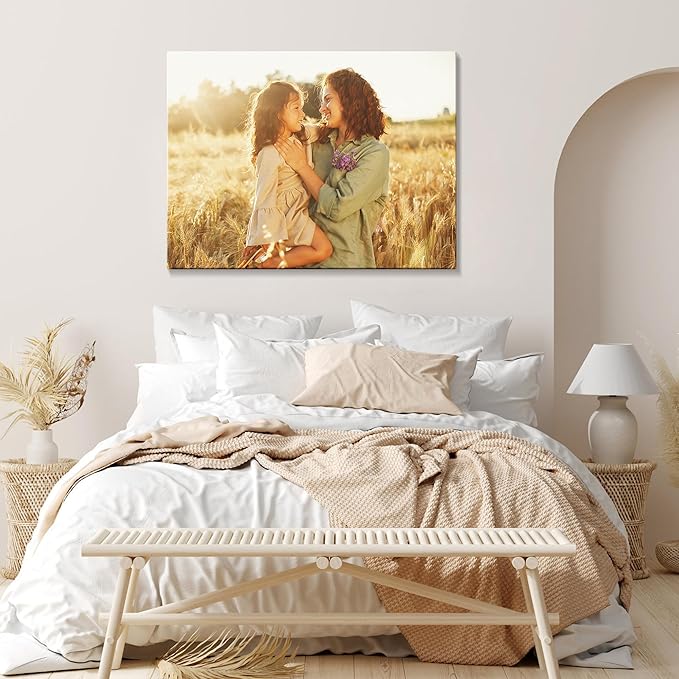 Canvas Prints with Your Photos (Framed 10x8) Personalized Canvas Pictures for Wall Art Digitally Customized Prints with Your Photo Custom Photo Gifts for Home Decor Print Photos Service from Amazon