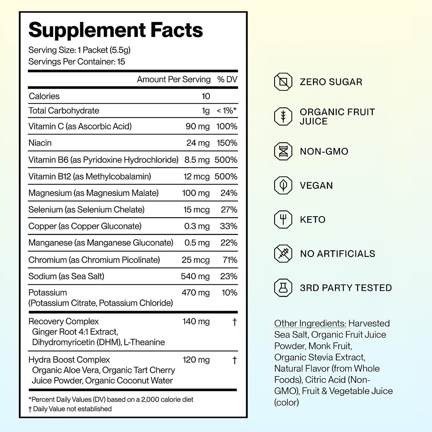Feel Goods Hydration Hero, Variety Pack, 1,000mg Electrolytes Powder, Sugar Free, Magnesium, Organic Aloe Vera, L Theanine, Vitamin C, Vegan, Non GMO, On The Go Electrolyte Packets, 12 Count