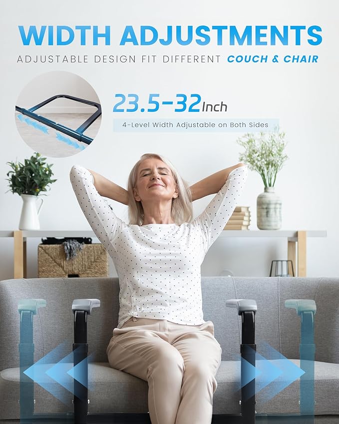 Sangohe Mobility Standing Aid Rail for Couch, Grab Bar Standing Aid for Seniors, Stand Assist for Chair, Assistance Handle for Patients, Elderly, Seniors and Disabled, Chair Couch Stand Assist, 504J