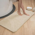 Luxury Quick Dry Non-Slip Bathroom Rugs【24'' x 47'' Beige】 Highly Absorbent Washable and Ultra Soft, Extra Thick Fluffy Bath Mats for Shower/Kitchen/Bathtub Floor