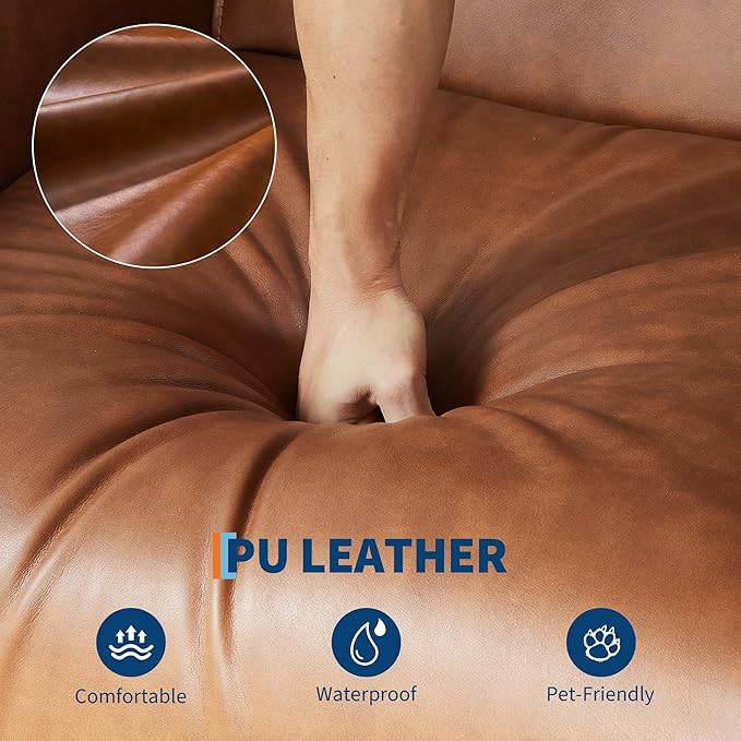 Power Recliner Chair, 270° Swivel Glider with USB Charging Port, Large PU Leather Seat, Wide 22.4", Ergonomic High Back for Living Room, Nursery (Power Walnut)