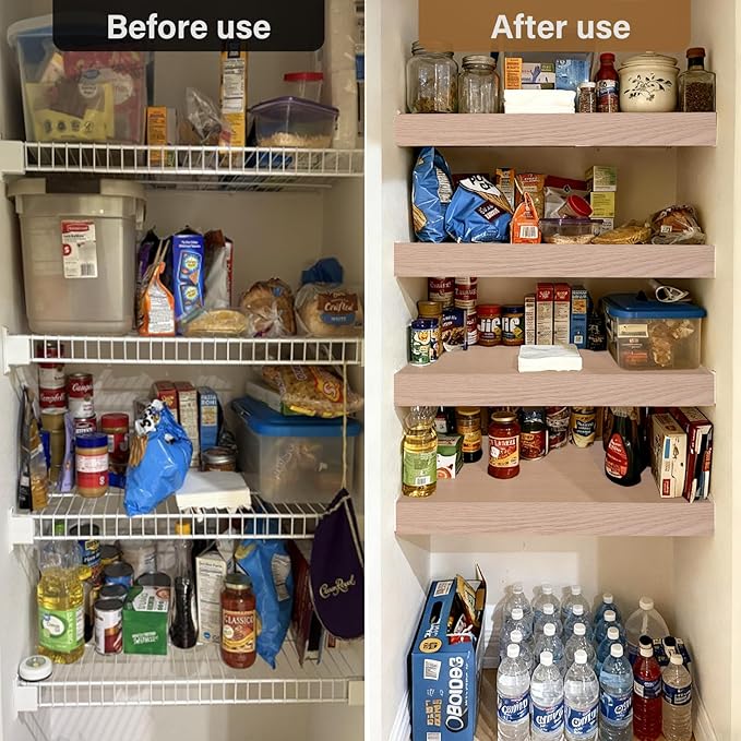 Wire Rack Covers, 33*16 Inch Shelf Covers for wire Shelving, Easy to Cut Closet Wires Shelf Cover-0.31 inch Thick(Not Wood) Moisture Resistant Durable Shelves Cover, Easy Install for Pantry, Kitchen