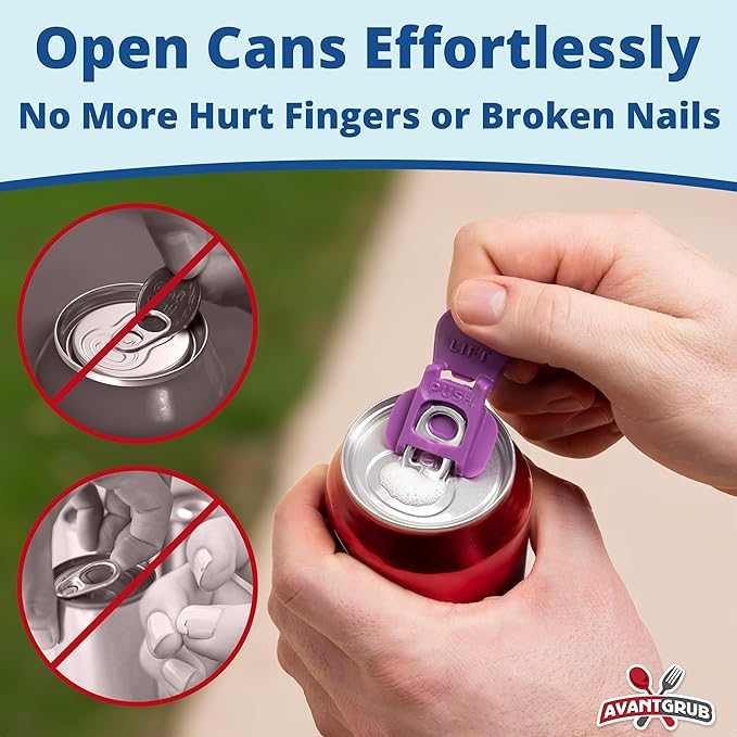 Complete Cover Easy Tab Opener New and Improved 12PK Beverage Barricade 2.0 by Avant Grub. Colorful Drink Can Protector Cap for Soda, Beer, Coke Shields From Bugs, Bees, Dust at the Party, BBQ, Beach