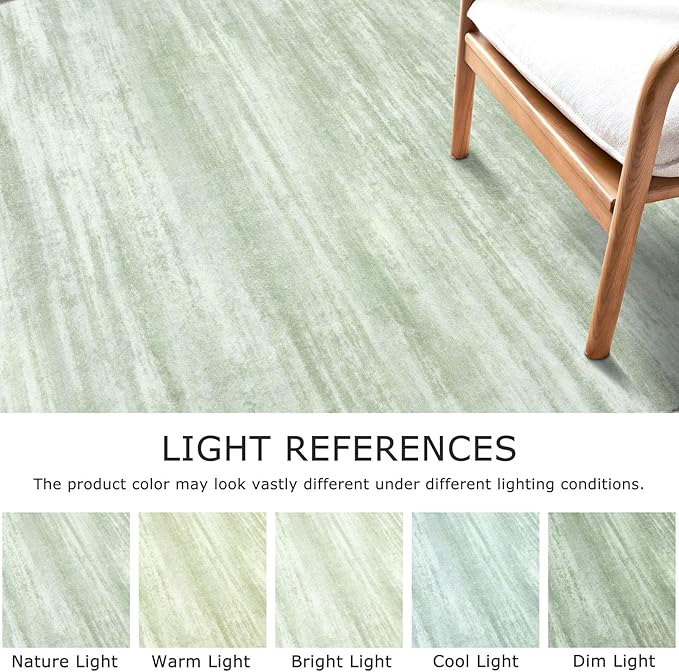 KOZYFLY Modern Abstract Hallway Runner Rug, 2x8 Kitchen Rugs Non-Slip Washable Soft Striped Runner Rugs, Print Green Carpet Runner for Entryway Bathroom Laundry Room Foyer