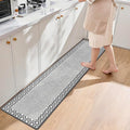 Anti Fatigue Kitchen Rug Long Kitchen Mats for Floor Ergonomic Comfort Memory Foam Standing Mat Non Slip Waterproof Kitchen Rug Farmhouse Kitchen Rugs for Office Sink Laundry 17.3"x70.8" Grey