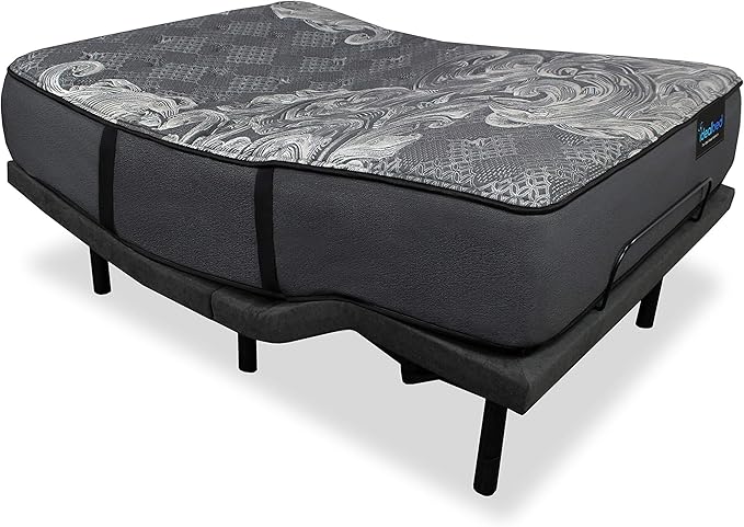 iDealBed iQ5 Luxury Hybrid Mattress and Adjustable Bed Sleep System, Pressure Relief Sleep, Zero Gravity, Anti-Snore, Custom Comfort Positions (TwinXL, Luxury Plush (Medium Soft) + 4i Custom)