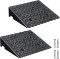 Rubber Curb Ramp, 5" Rise Height 2 Pack, Heavy-Duty 4 T Capacity Threshold Ramps, 19.7" L x 16.5" W Driveway Ramps for Cars, Wheelchairs, Bikes, Motorcycles