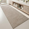 AMOAMI Bath Mat Non Slip Super Absorbent Quick Dry Bath Mats for Bathroom Floor Rubber Backing Washable Bathroom Rugs Modern Woven Jacquard Mat, Beside Tub Bath Rugs, 2' x 6', Brown